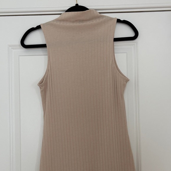 Forever 21 Beige Ribbed Midi Dress - Picture 9 of 11